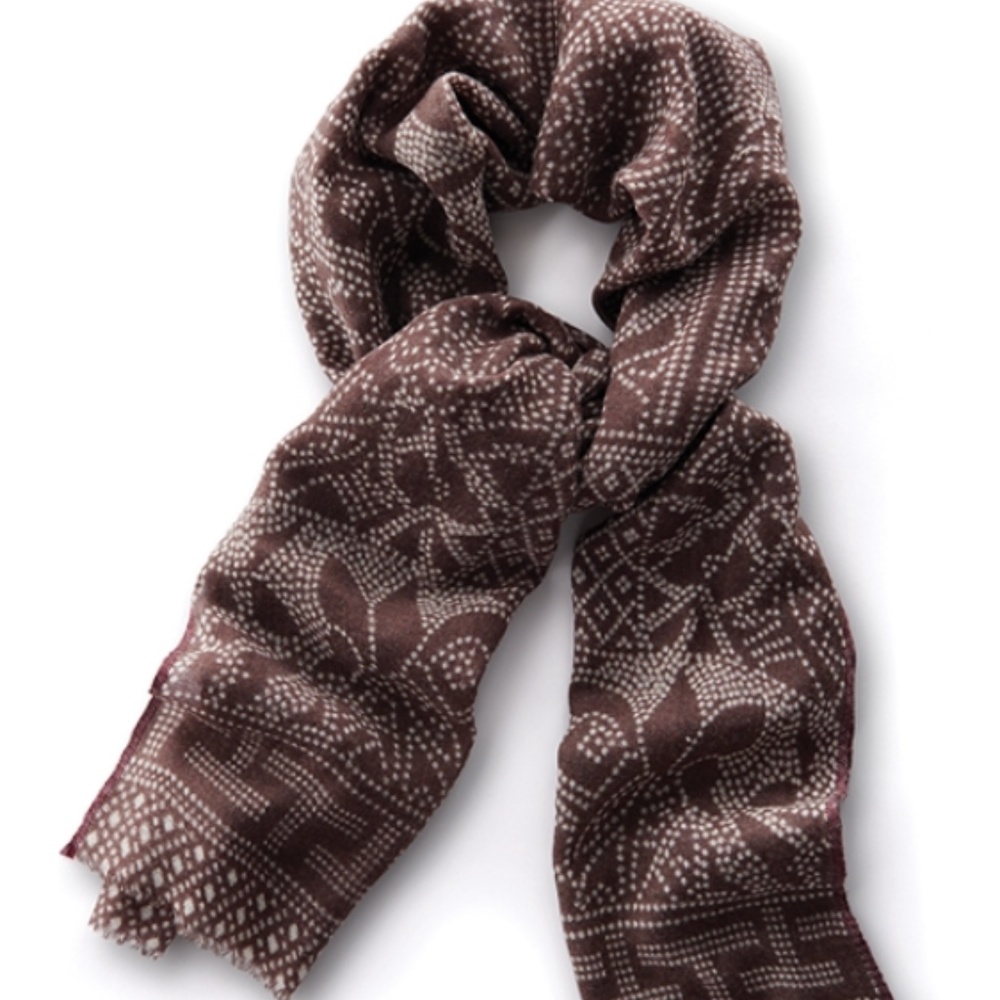 NWT - Threads Wool Scarf - Wrap - Kashmir Brown